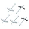 sourcing map 3/16 x 3 Male Thread Spring Loaded Hollow Wall Round Head Toggle Bolt 25pcs