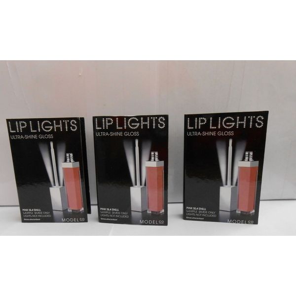 3 Model Co Lip Lights Ultra Shine gloss Mini - no lights PINK SEA SHELL