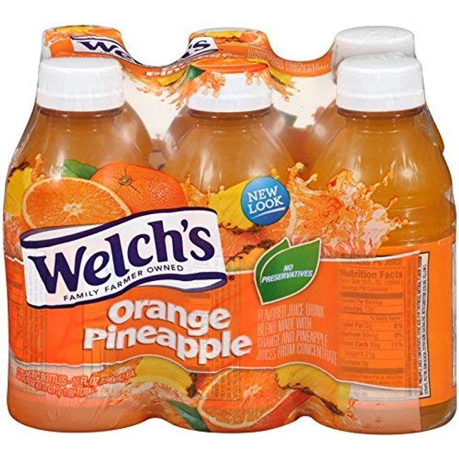 Welch's Orange/Pineapple Juice, 10 oz - Pk of 12
