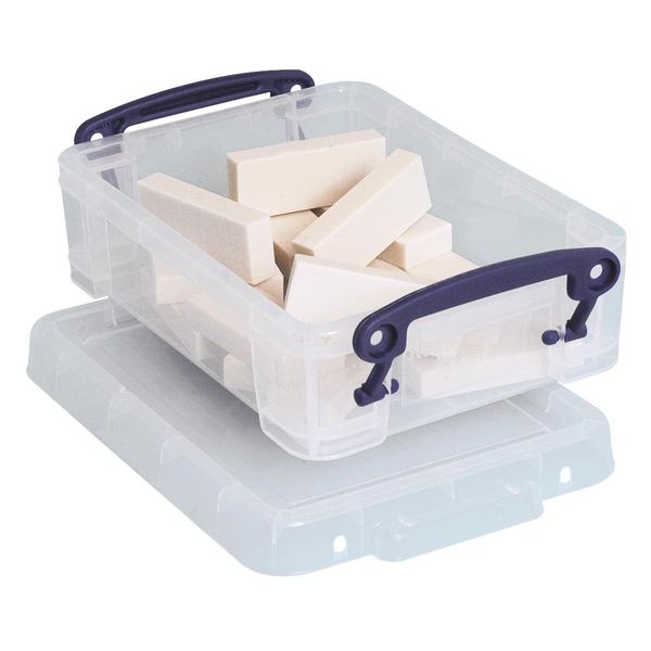 Really Useful Boxes 0.75 Litre Rectangle Really Useful Box Clear