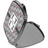 YouCustomizeIt Personalized Red & Gray Polka Dots Compact Makeup Mirror
