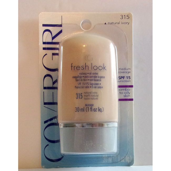 CoverGirl Fresh Look Oil Control Makeup #315 Natural Ivory, 1oz. 30mL