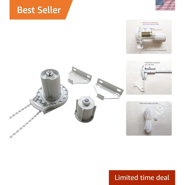 Durable Universal Roller Shade Clutch System with Bead Chain - 196"L x 118"W