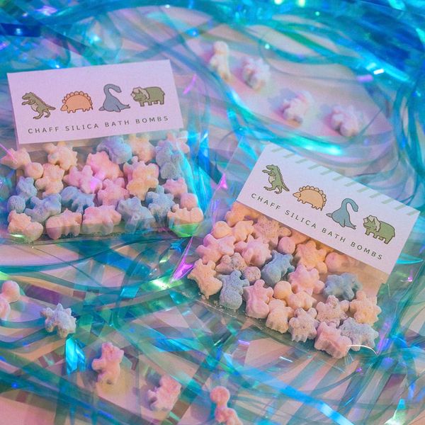 CHAFF SILICA MINI BATH BOMBS Dinosaur Cafsilica Mini Bath Bomb