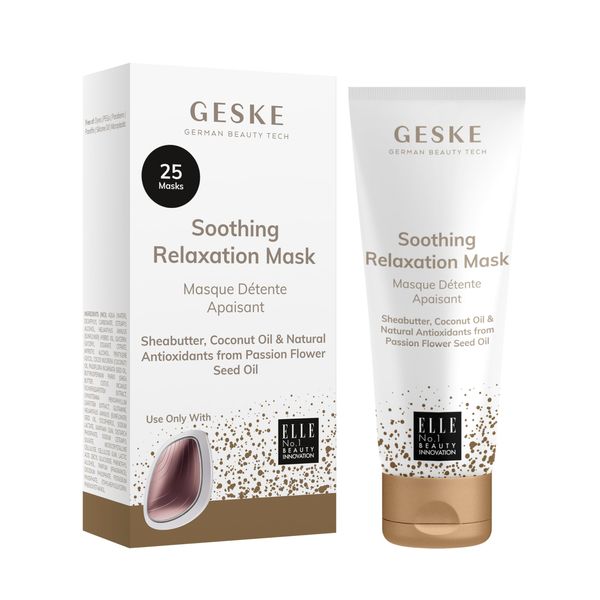 GESKE Soothing Relaxation Mask | Use with Sonic Warm & Cool Mask | Face Mask with Sheabutter, Coconut Oil & Passion Flower Seed Oil | Destressing Formula | Natural Antioxidants | For Normal Skin