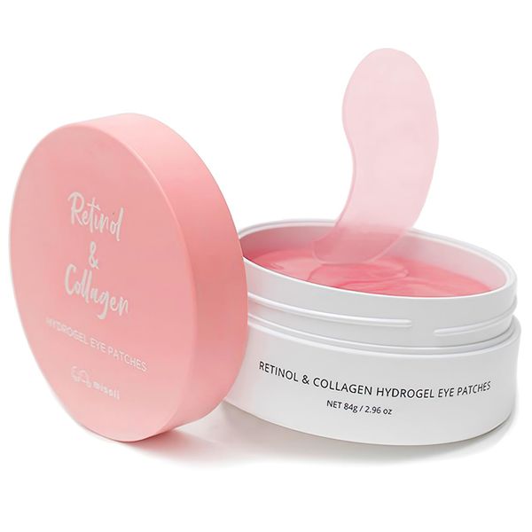 misoli Retinol & Collagen Under Eye Patches - Under Eye Patch for Puffy Eyes & Bags, Dark Circles and Puffiness, Cooling Patches for Skincare, Under Eye Patchess for Beauty & Personal Care