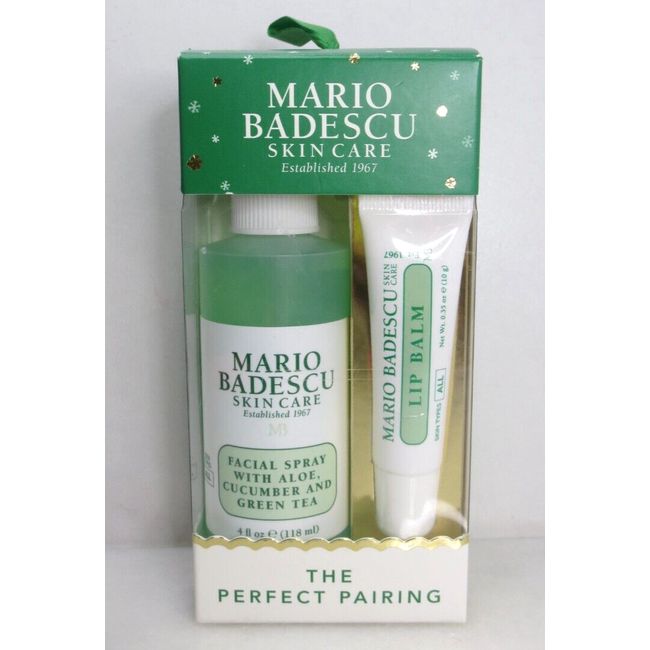 MARIO BADESCU SKIN CARE THE PERFECT PAIRING - FACIAL SPRAY & LIP BALM - GIFT SET