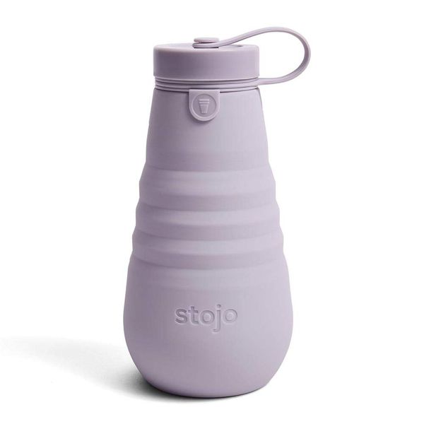 STOJO Collapsible Bottle, Reusable & Leak Proof Travel Water Bottle, 20oz/592ml (LILAC)