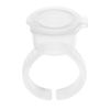 100pcs Ink Rings Cups Pigment Rings Makeup Holder Pigment Container Pigment Ink Cup Eyelash Extension Nail Art