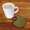 Super Cool Creations Coasters - Round - Bronze Mirror - 4 Set