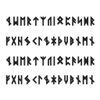Knuckle Viking Runes - Runes Temporary Tattoo