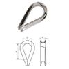 12mm Thimbles - A4 (Marine Grade) Stainless - 5 Pack