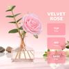 Reed Diffusers Set Rose Scent, Reed Diffuser for 120 Days, Diffusers for Home Pink Bottle,Bathroom Diffuser with 7 Sticks, Home Decor, Shelf Decor