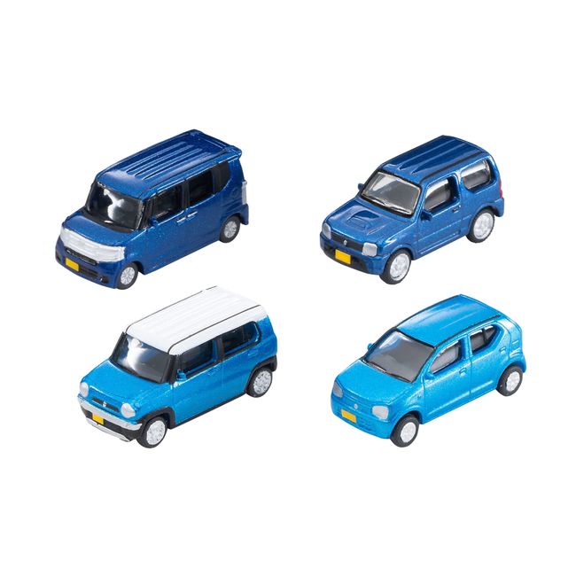 The Car Collection 323686 Car Colle Basic Set (Select) Blue Diorama Supplies