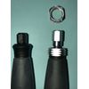 Threaded adapter join multiple rotary tool flex shafts together.  Longer cable