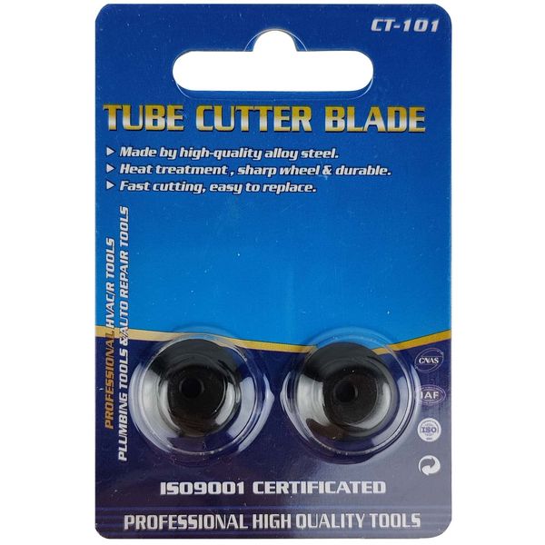 Sharp-tec Replacement Blade for Pipe Cutter - High-Quality Steel Blade for Clean Cuts, 2 Pack(CT-206/CT-216)