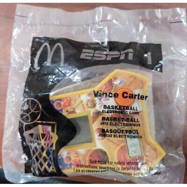 2004 MCDONALD'S Vince CARTER Electronic ESPN New HAPPY Meal TOY Figure!NIP