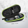 FYY Hard EVA Razor Travel Case, Razor Carrying Case for Men's Razor with Mesh Pocket for Razor Blades, Razor Storage Case for Electric Trimmer and Shaver Travel Organizer Carrying Bag Black