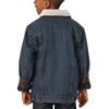 Wrangler boys Western Lined Denim Jacket, Blanket Indigo, X-Small US