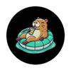 Cute Capybara Pool Float PopSockets Adhesive PopGrip