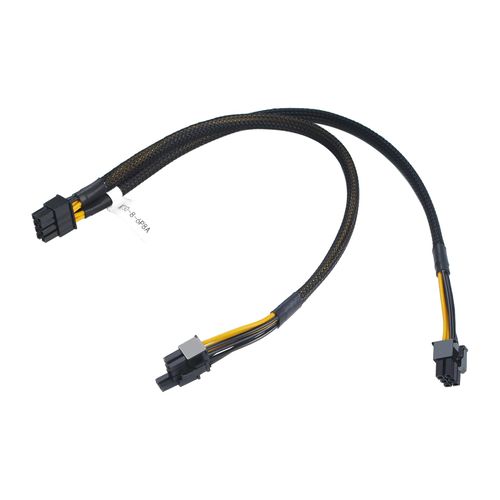 Heretom New for Dell Split GPU Power Adapter Cable 8Pin to 6Pin and 8Pin N08NH 9H6FV J30DG PowerEdge R720 R730 R7910