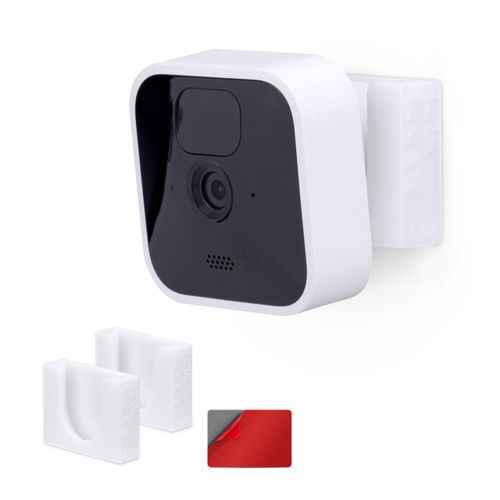 BRAINWAVZ Adhesive Blink Outdoor Indoor Camera Mount (3RD GEN), 2 Pack Holder, No Hassle Installation, No Screws, No Mess Bracket Stand, (White)