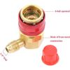 2PCS Quick Coupler Manifold Gauge Set Conversion Kit High Low Angle Adapter A/C
