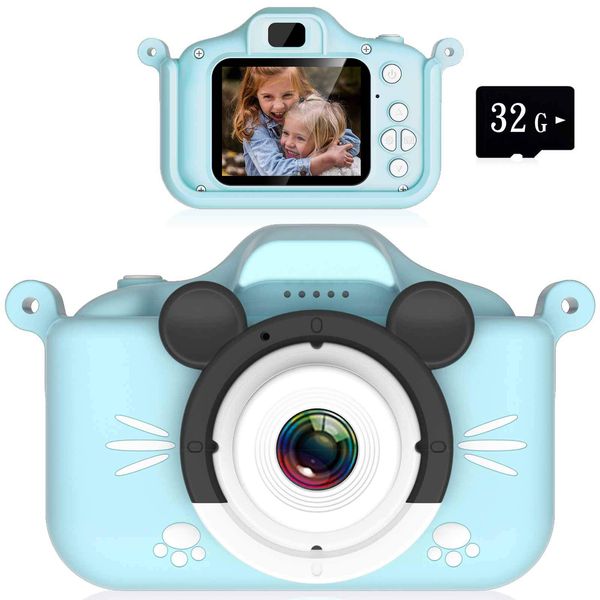 Children's Camera, Popular, 40 Megapixels, Digital Camera, Toy, Girls, Boys, Birthday Gift, Educational Education, 1080P, Selfie, 32 GB Memory Card, USB Charging, Educational Toy, Children's