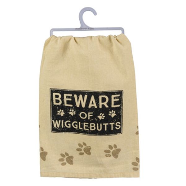 Beware Of Wigglebutts Dish Towel