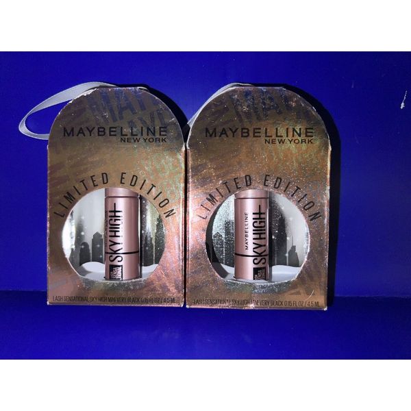 2 x Maybelline Limited Edition Lash Sensational Sky High Mini Mascara Very Black