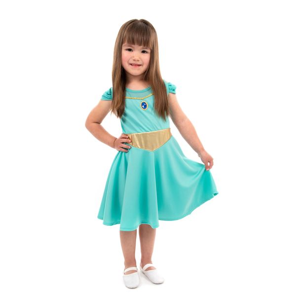 Little Adventures Oasis Princess Twirl Dress Up Costume - Machine Washable Child Pretend Play Party Dress (Size 12)