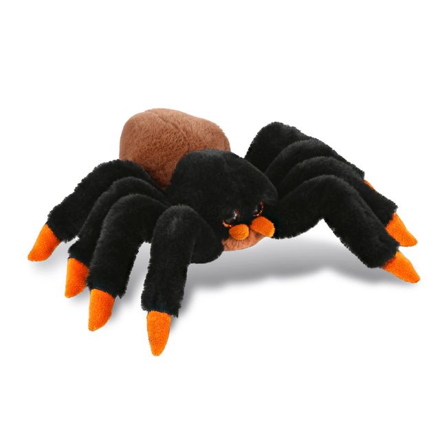 DolliBu Plush Spider Stuffed Animal - Soft Huggable Wild Tarantula, Adorable Playtime Plush Toy, Cute Desert Animals Cuddle Gift for Kids and Adults - 7 Inches