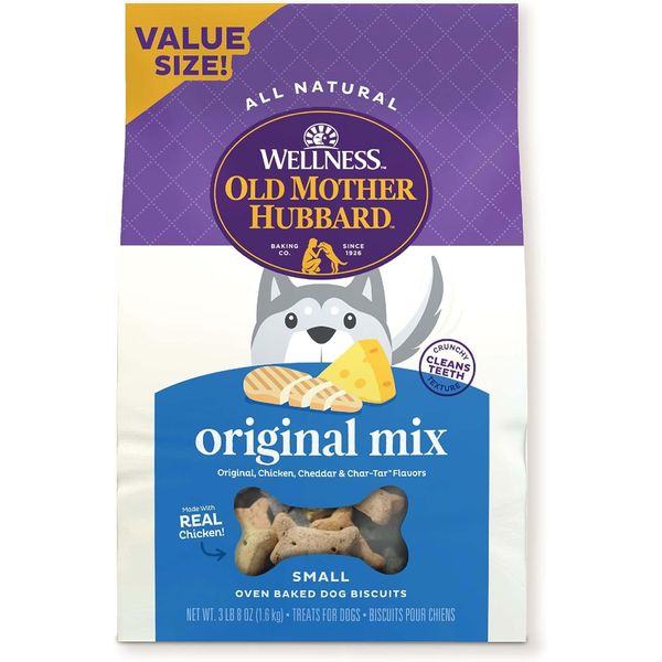 by Wellness Classic Original Mix Natural Dog Treats, Crunchy Oven-Baked Biscuits