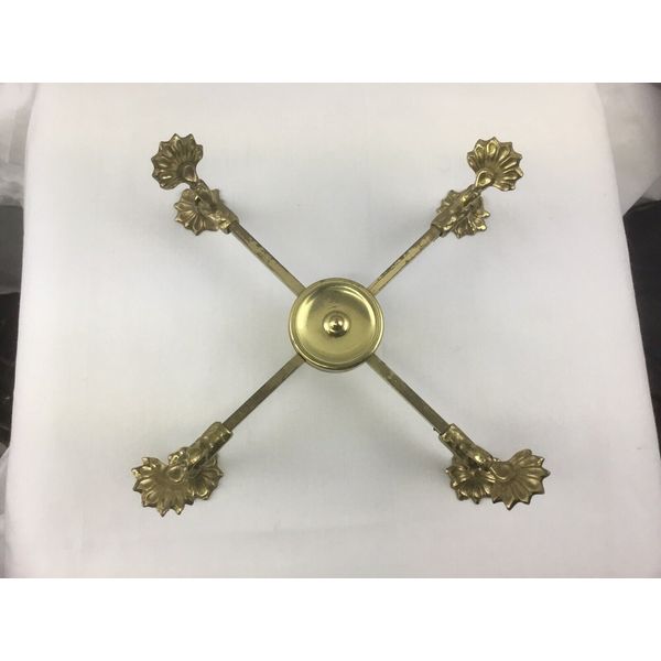 Brass Vintage Plant Stand Bowl Display Trivet Adjustable