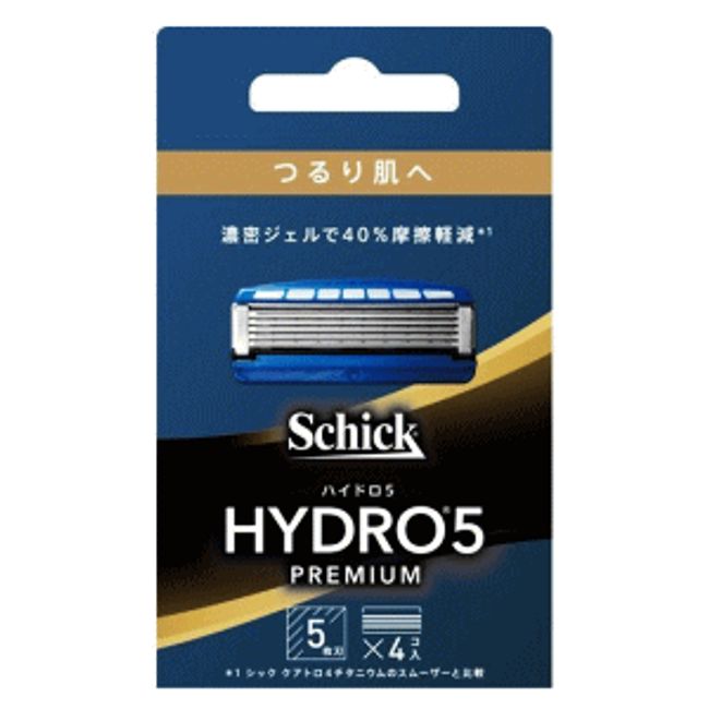 Schick Japan Schick Hydro 5 Premium Smooth Skin Replacement Blades 4 Pieces