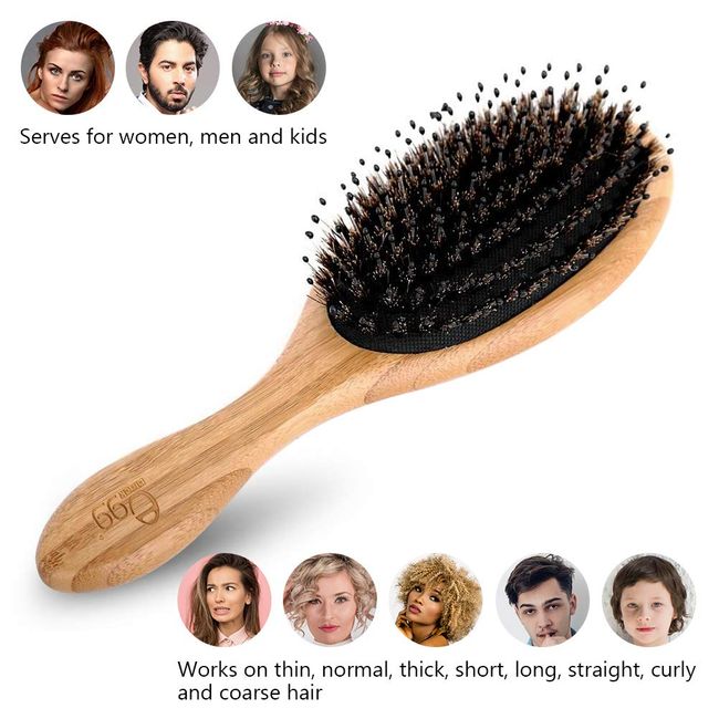 Natural Wooden Kid's Small Hair Brush