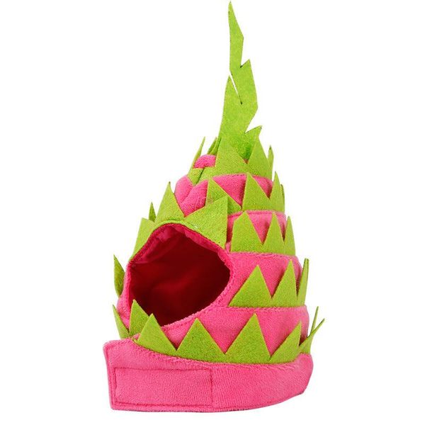 Tropical Dragon Fruit Pet Hat: A Fun And Stylish Costume For Dogs And Cats - Pink Green / L