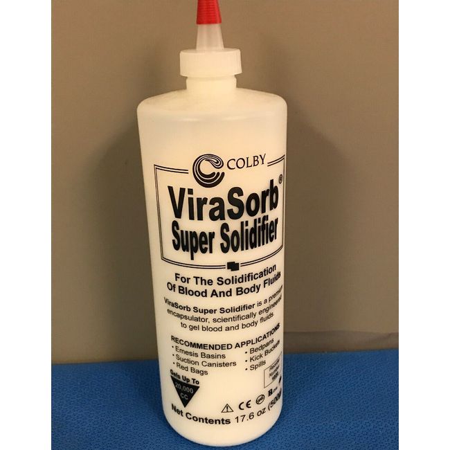 Colby 1020 ViraSorb Super Solidifier, Sets up to 20,000 CC - bottle of 500g