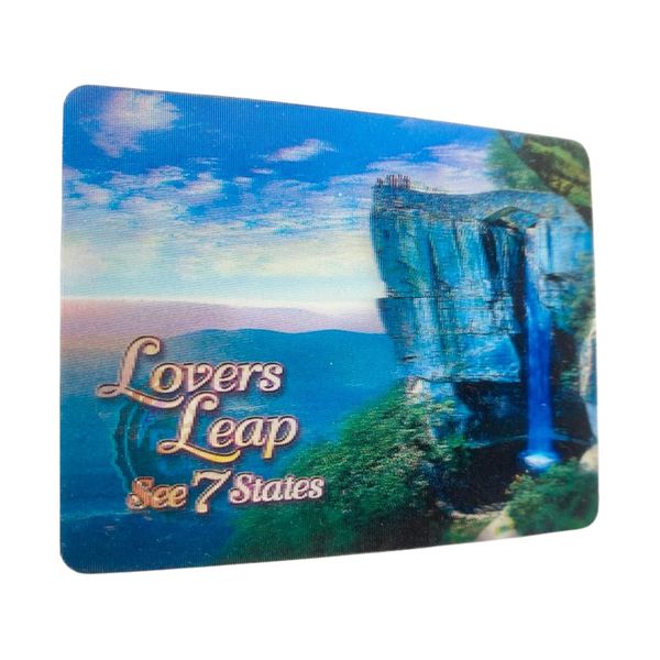Lovers Leap See 7 States Small 3D Fridge Magnet