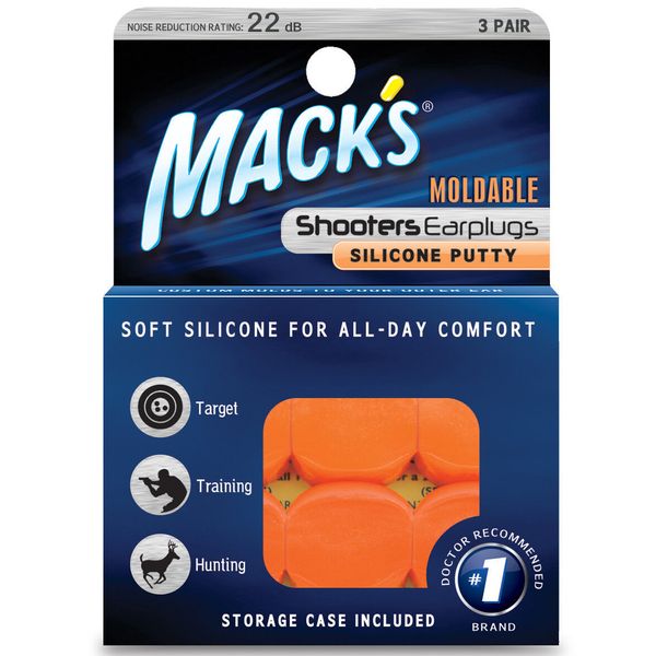 Mack's Moldable SHOOTERS EARPLUGS Swimming Shoot Nascar Sleep SNORE Comfort 43