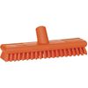 Vikan, Orange Deck Scrub,Waterfed,Stiff,11",PP/PBT, 7041