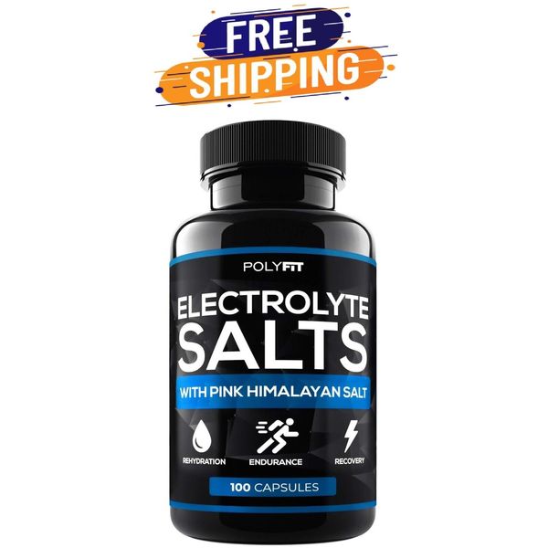 Electrolyte Salt Tablets - 100 Pills - Electrolytes Replacement Supplement for R