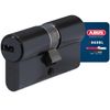 ABUS Profile Cylinder D6XBL 35/40 with Code Card and 5 Keys - 96808 - Black