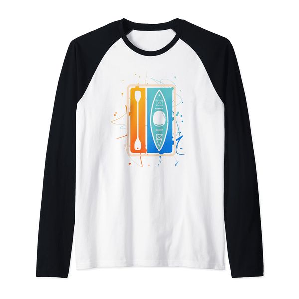 Kajak Geschenk Kajak und Paddel Raglan