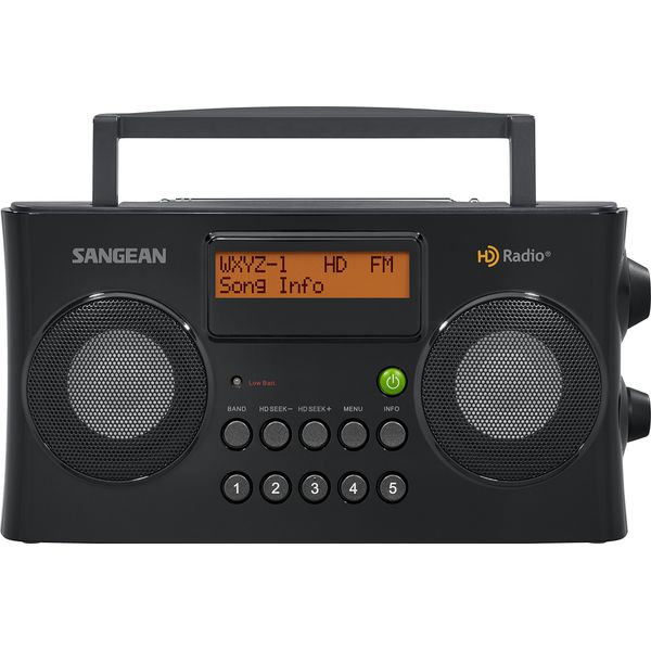 Sangean HDR-16 HD Radio/FM-Stereo/AM Portable Radio, Black