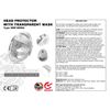 WKF Karate Competition Approved White Head Guard W/Face Mask Protector (Large)