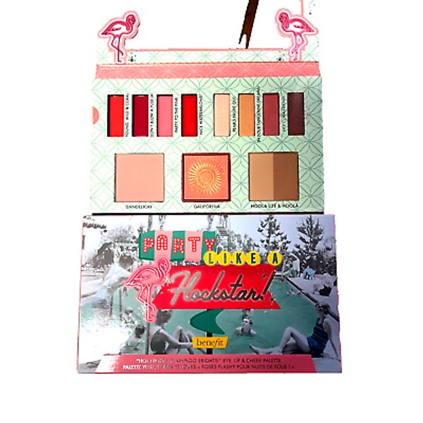 BENEFIT PARTY LIKE A FLOCKSTAR EYE, LIP & CHEEK PALETTE -LIMITED EDITION-BOXED
