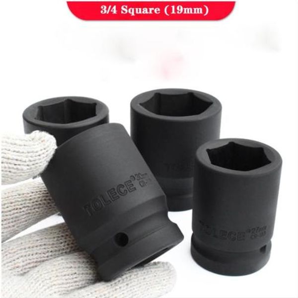 Drill Socket 34 quot Hex Thicken Impact Socket Set 1741mm Air Pneumatic Short CRMO Metric Repair Tool, 33mm, 33mm