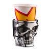 Kruzer Kustom Kaddy Chrome Skull Motorcycle Cup Holder