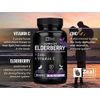 Zeal Naturals Max Strength Elderberry Capsules + Zinc + Vitamin C | 500mg for Immune System Support with Black Sambucus Elderberry | 100 Count | 3-in-1 Immune Support for Adults